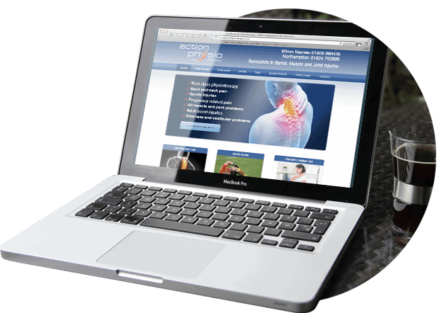 Website Design for Northampton Physio | Wave Seven Creative Design Website Design for Northampton Physio